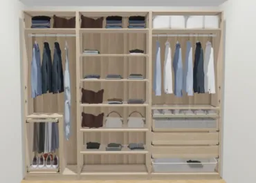 Plan 3D de rénovation – exemple de visualisation avant travaux - Dressing