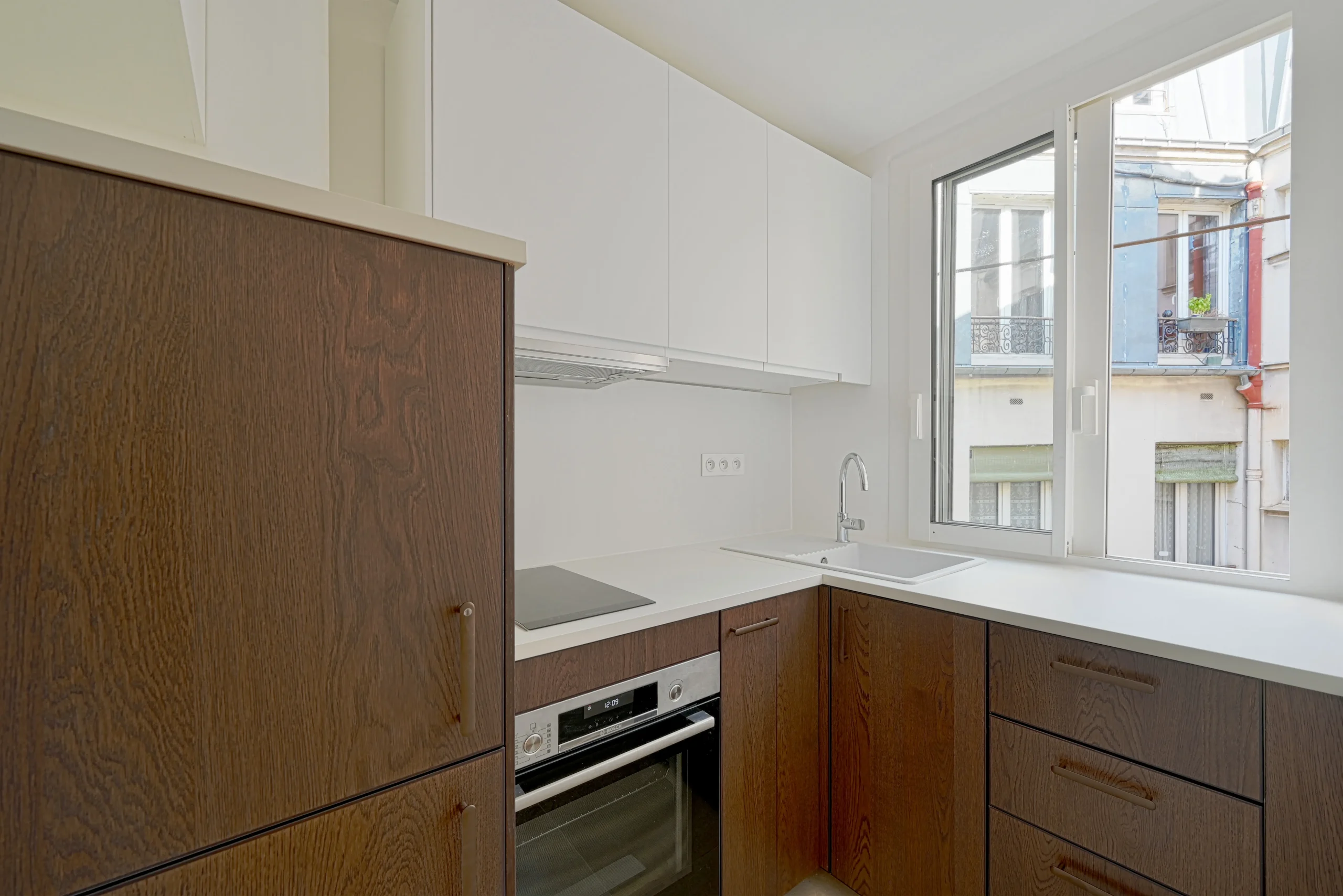 Projet Moscou rénovation de cuisine moderne appartement haussmanien à paris 8